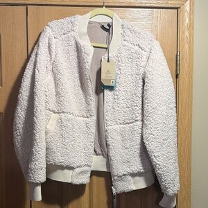 Prana Off-White Teddy Jacket